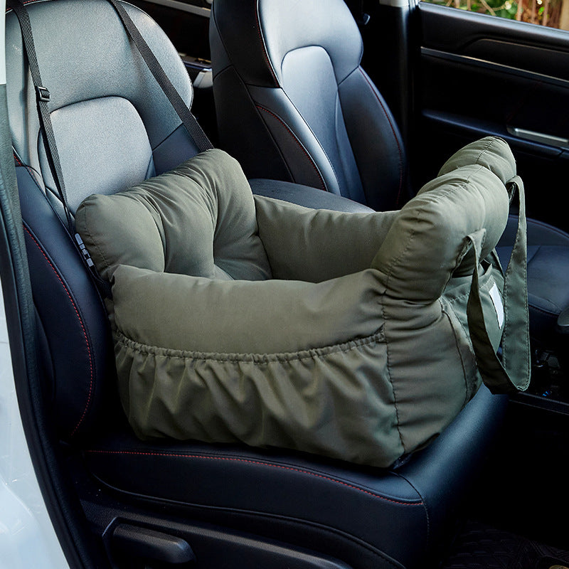 Pet car nest pad, dog safety seat, portable and convenient multi-functional cat and dog pet passenger car supplies