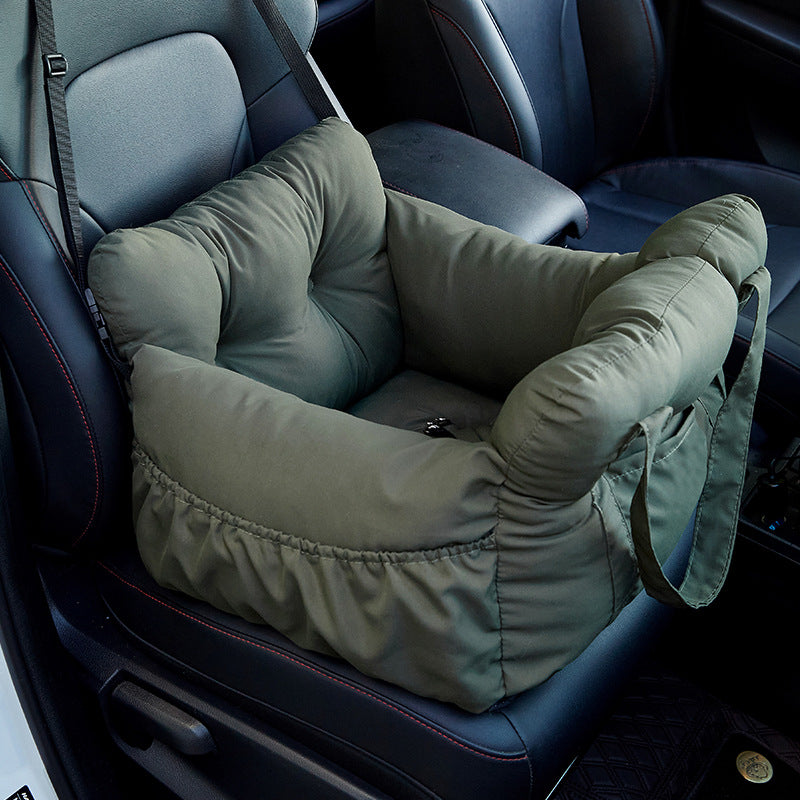 Pet car nest pad, dog safety seat, portable and convenient multi-functional cat and dog pet passenger car supplies