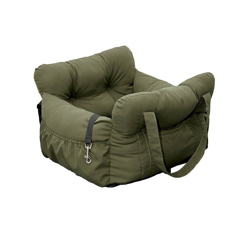 Pet car nest pad, dog safety seat, portable and convenient multi-functional cat and dog pet passenger car supplies