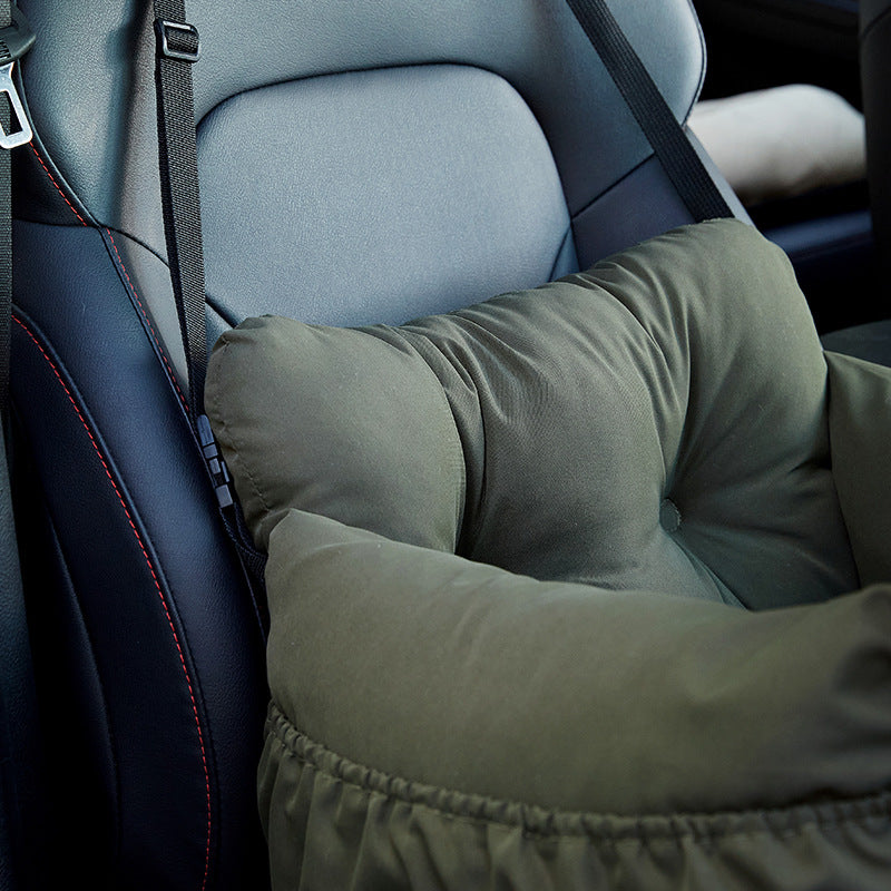 Pet car nest pad, dog safety seat, portable and convenient multi-functional cat and dog pet passenger car supplies