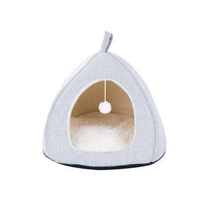 Cat litter wholesale kennel guinea pig rabbit litter winter warm semi-closed small dog yurt teddy cat house
