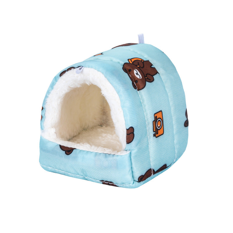 Pet supplies Hamster nest Bird's nest Keep warm Winter can be used when going out Warm portable mini