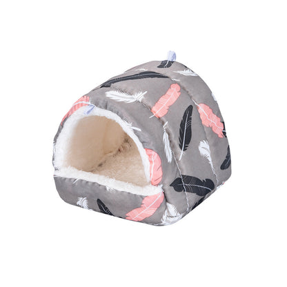 Pet supplies Hamster nest Bird's nest Keep warm Winter can be used when going out Warm portable mini