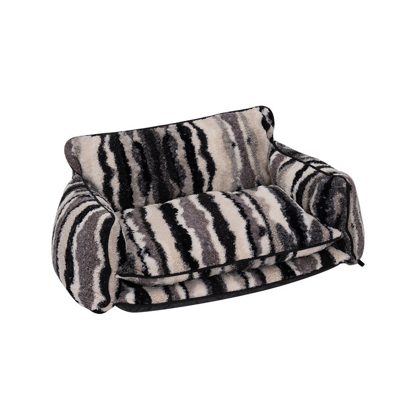 Cross-border pet sofa bed removable and washable kennel cat litter winter warm queen sofa bed available in all seasons