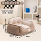 Short plush pet sofa kennel size small dog winter warm nest bite resistant bed cushion removable pet supplies