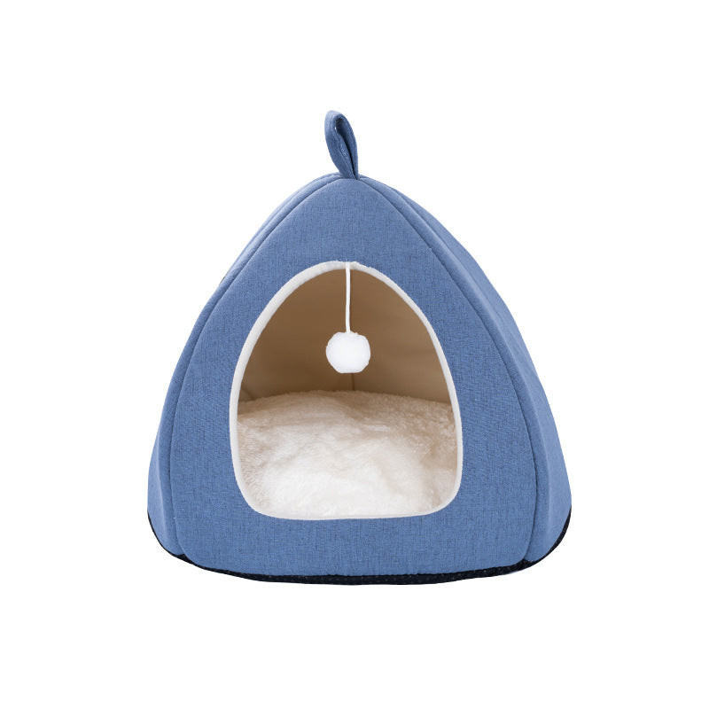 Cat litter wholesale kennel guinea pig rabbit litter winter warm semi-closed small dog yurt teddy cat house
