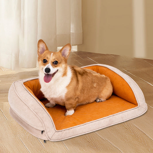New soft four-season universal available kennel breathable pet sofa cool in summer and thickened and comfortable in winter