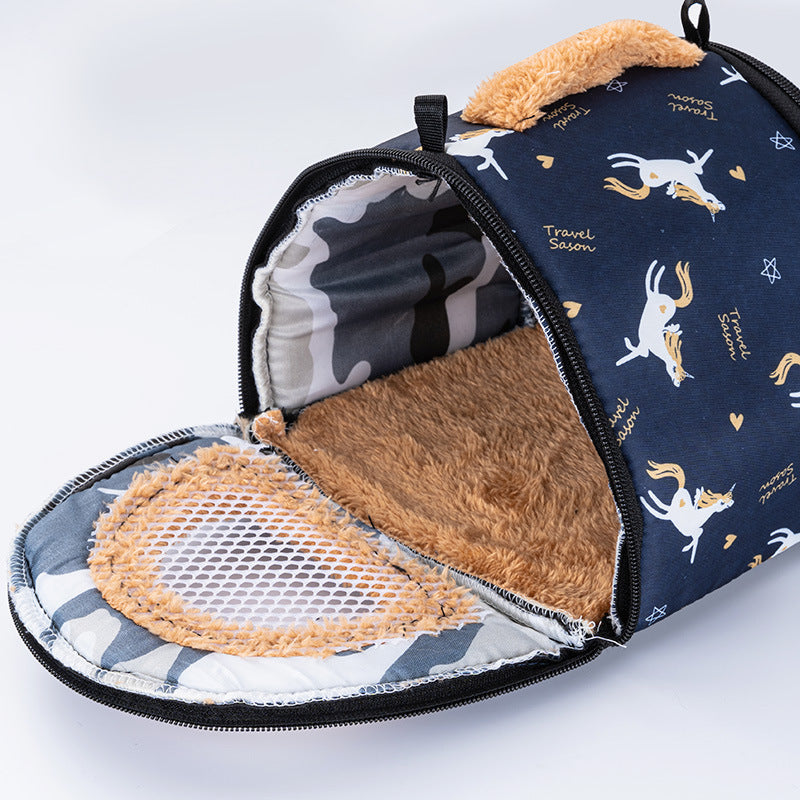 Hamster Pet Travel Portable Squirrel Honey Bag Glider Sleeping Bag Honey Kangaroo Going Out Bag Going Out Nest Chinchilla Small Hamster