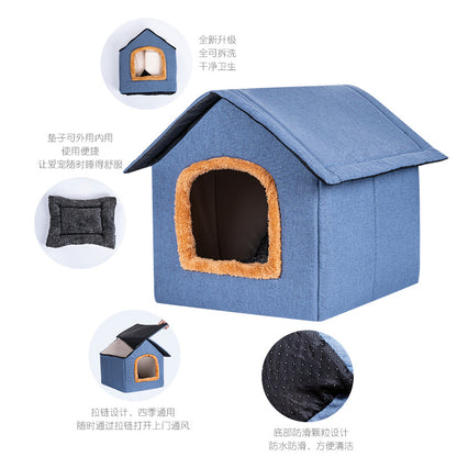 Kennel Pet Supplies Cat Nest Winter Warm Closed Deep Sleeping Nest Factory Direct Wholesale Cat House