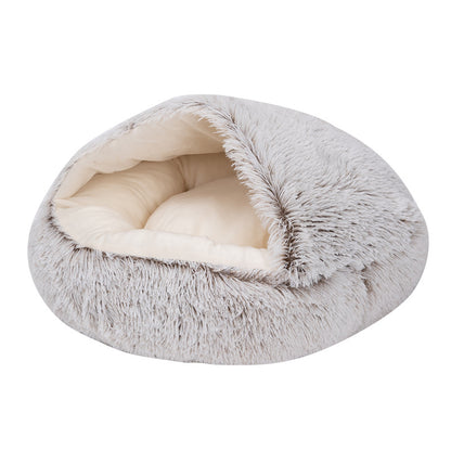 Winter warm semi-closed cat litter pet cat bed semi-enclosed dog litter dog bed closed shell cat litter sleeping bag