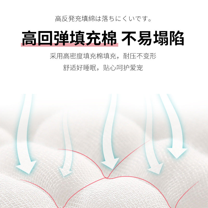 Cat litter wholesale kennel guinea pig rabbit litter winter warm semi-closed small dog yurt teddy cat house