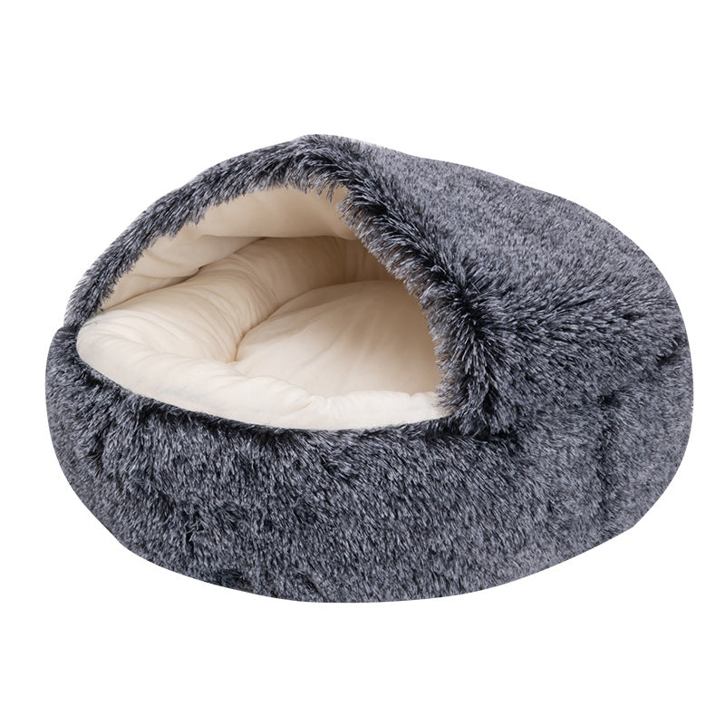 Winter warm semi-closed cat litter pet cat bed semi-enclosed dog litter dog bed closed shell cat litter sleeping bag