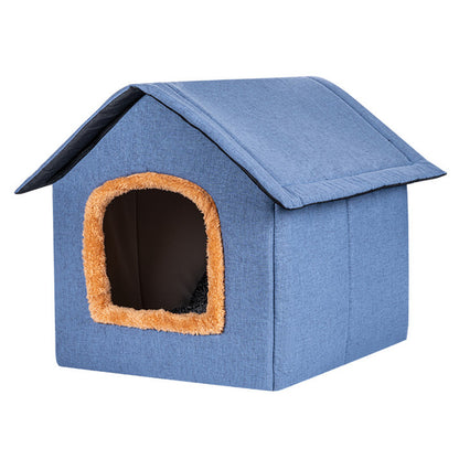 Kennel Pet Supplies Cat Nest Winter Warm Closed Deep Sleeping Nest Factory Direct Wholesale Cat House