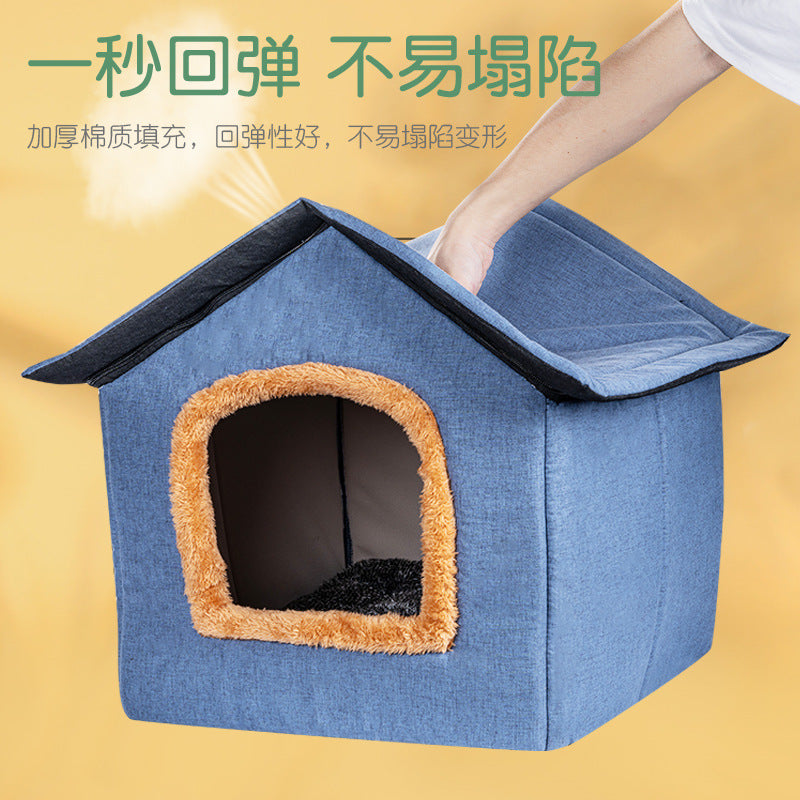 Kennel Pet Supplies Cat Nest Winter Warm Closed Deep Sleeping Nest Factory Direct Wholesale Cat House