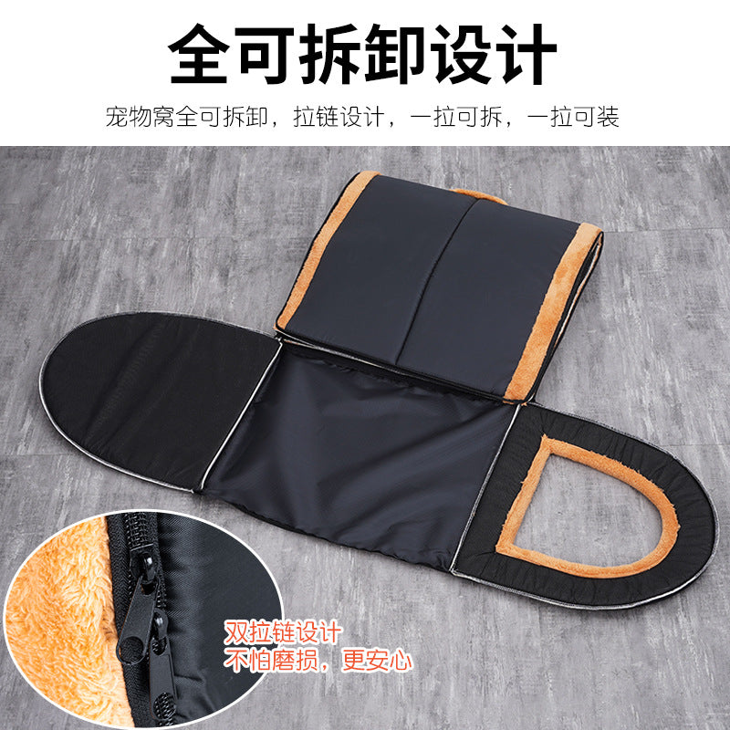 Factory straight hair, pet products, cat litter, warm in winter, closed detachable nest, foldable cute pet