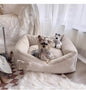 Baolizhen's new cotton and linen kennel can be dismantled and washed. Pet Maltese Xi Shi Four Seasons Cat Nest ins