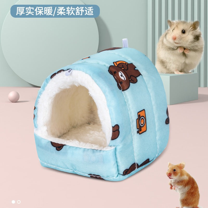 Pet supplies Hamster nest Bird's nest Keep warm Winter can be used when going out Warm portable mini