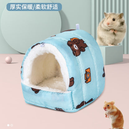 Pet supplies Hamster nest Bird's nest Keep warm Winter can be used when going out Warm portable mini