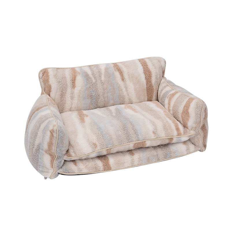 Cross-border pet sofa bed removable and washable kennel cat litter winter warm queen sofa bed available in all seasons