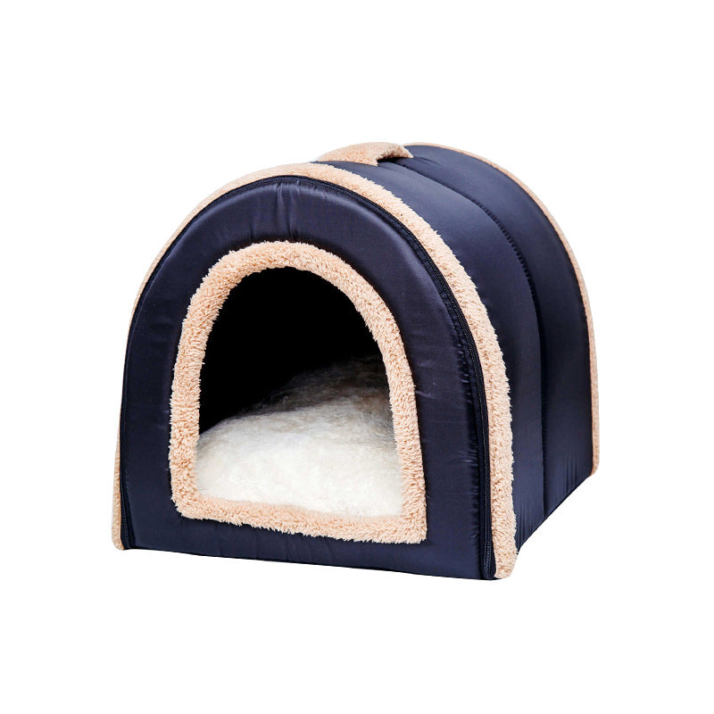Factory straight hair, pet products, cat litter, warm in winter, closed detachable nest, foldable cute pet