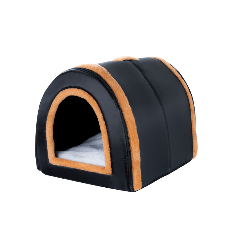 Factory straight hair, pet products, cat litter, warm in winter, closed detachable nest, foldable cute pet
